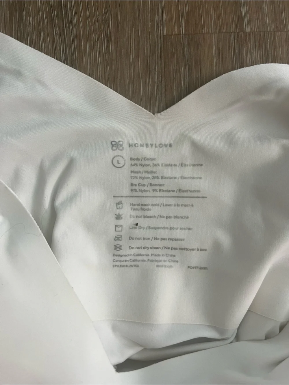 Honeylove LiftWear Shapewear Tank Top Cami White Size Large